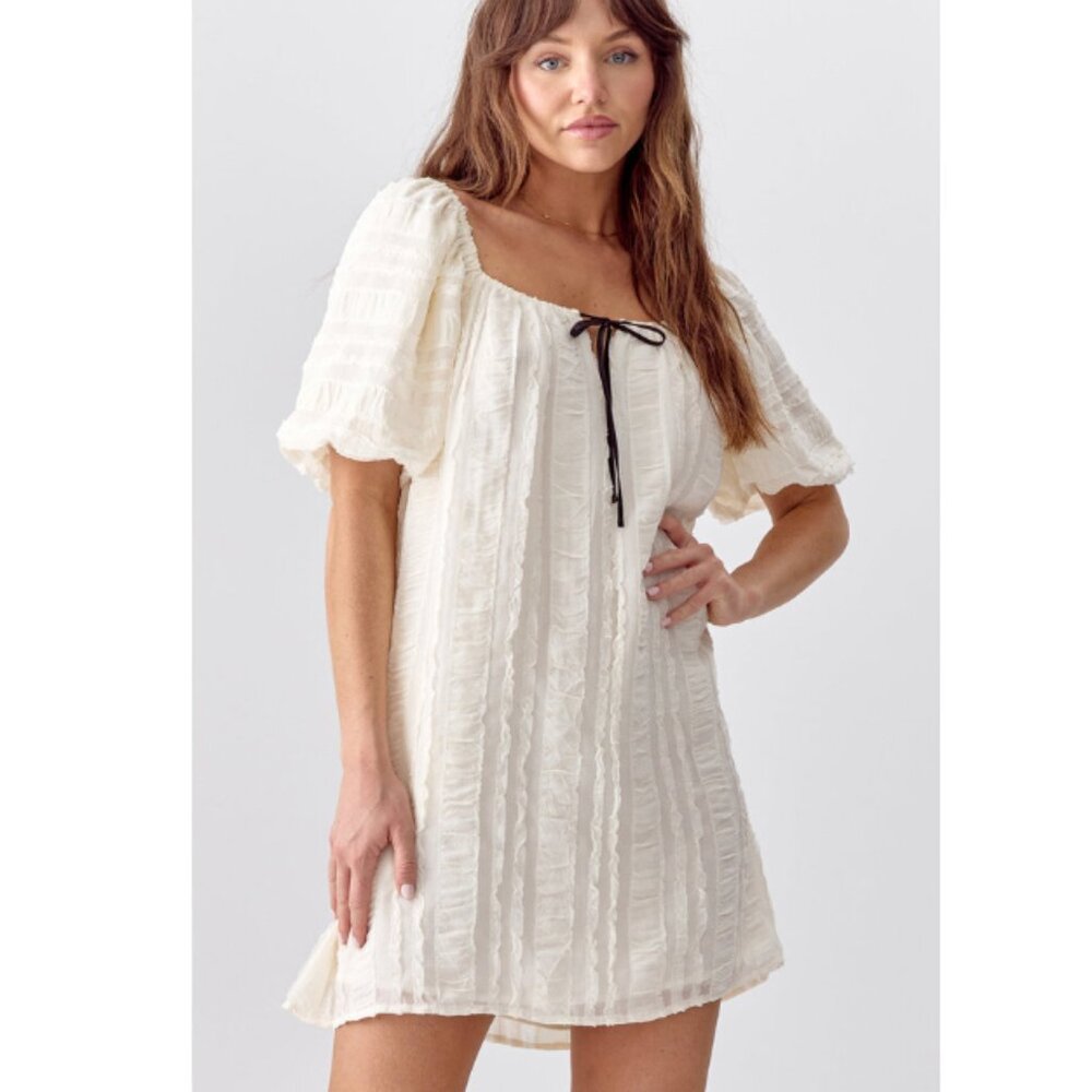 Greylin Felina Puff Sleeve Mini Dress